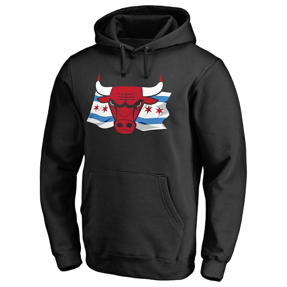 Chicago Bulls Hometown Collection Chicago Flag Pullover Hoodie