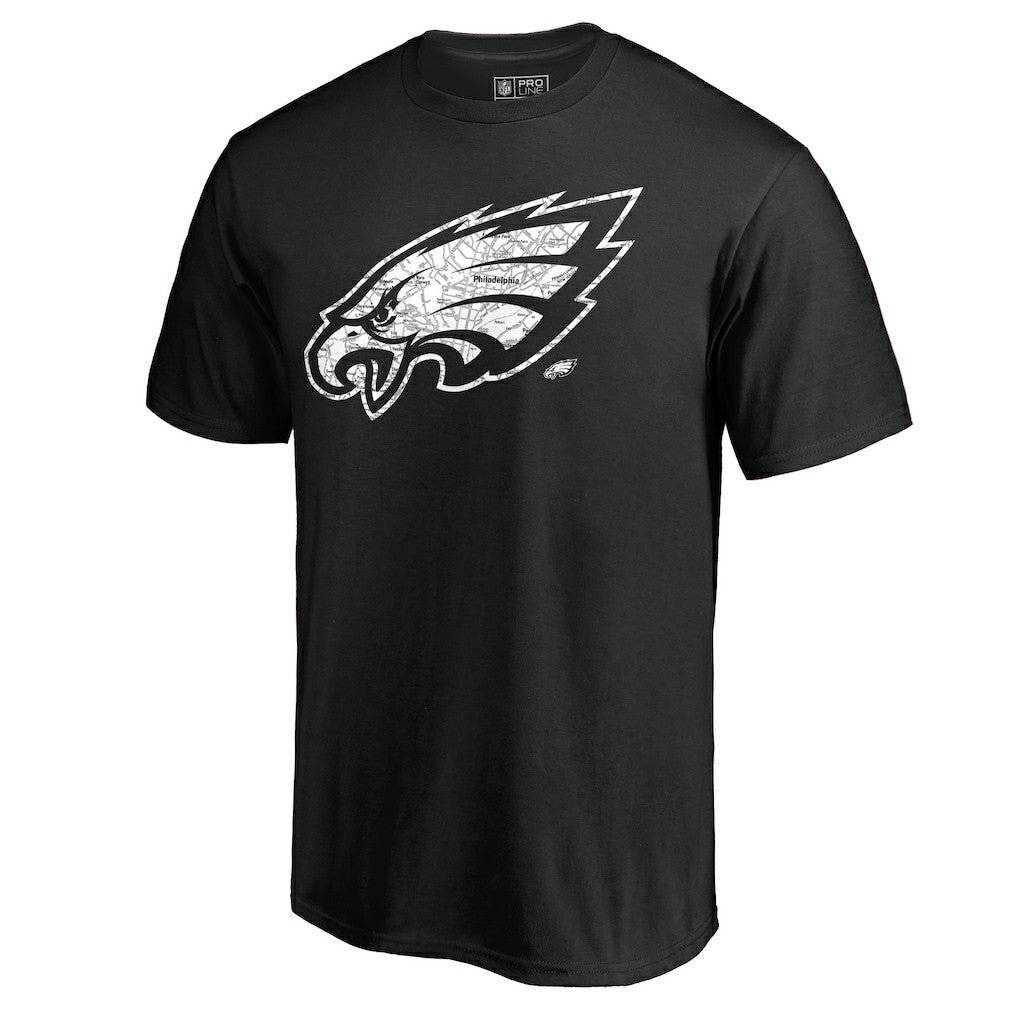 Hometown Collection On The Map T-Shirt - Philadelphia Eagles T-shirts