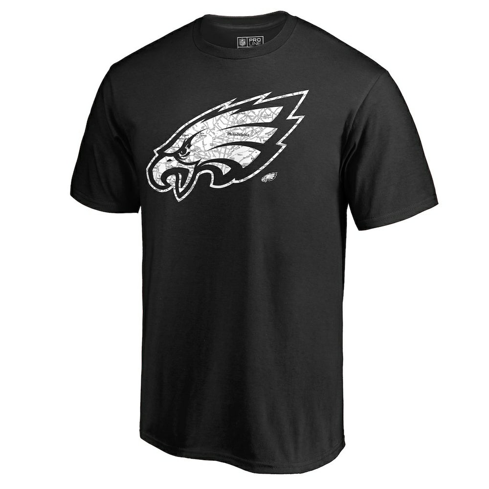 Hometown Collection On The Map T-Shirt - Philadelphia Eagles T-shirts