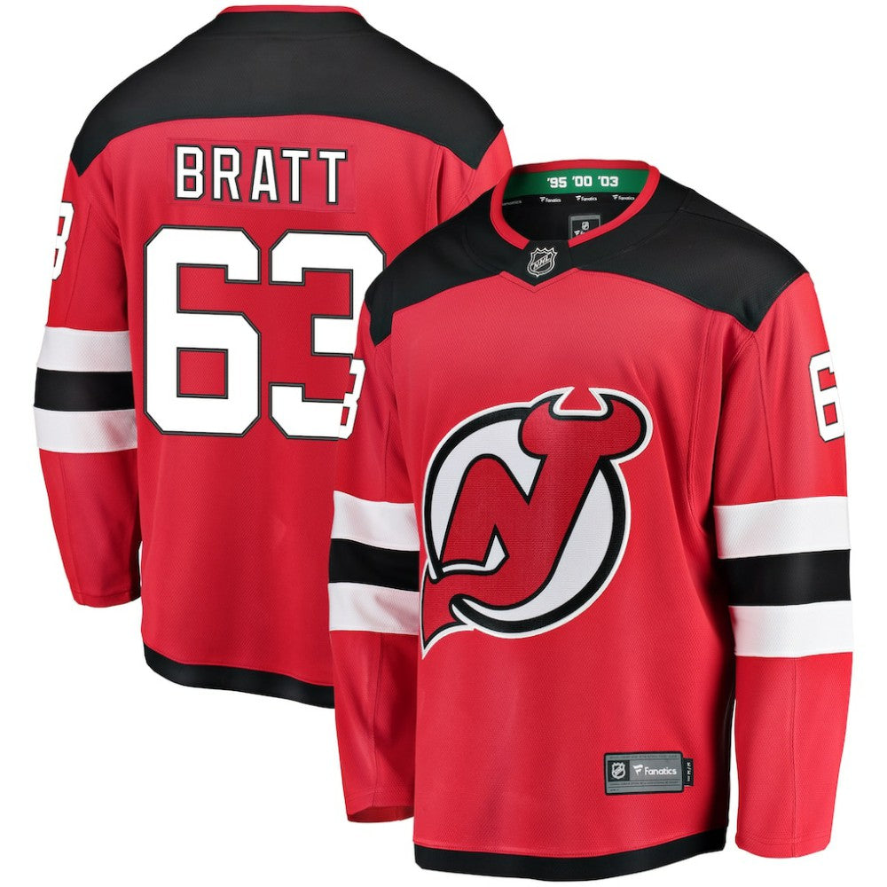 NHL Jesper Bratt New Jersey Devils Fanatics Home Breakaway Player Jersey