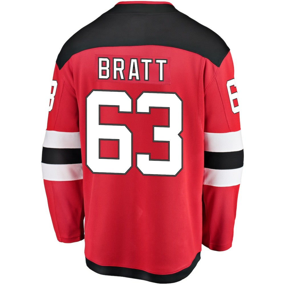 NHL Jesper Bratt New Jersey Devils Fanatics Home Breakaway Player Jersey