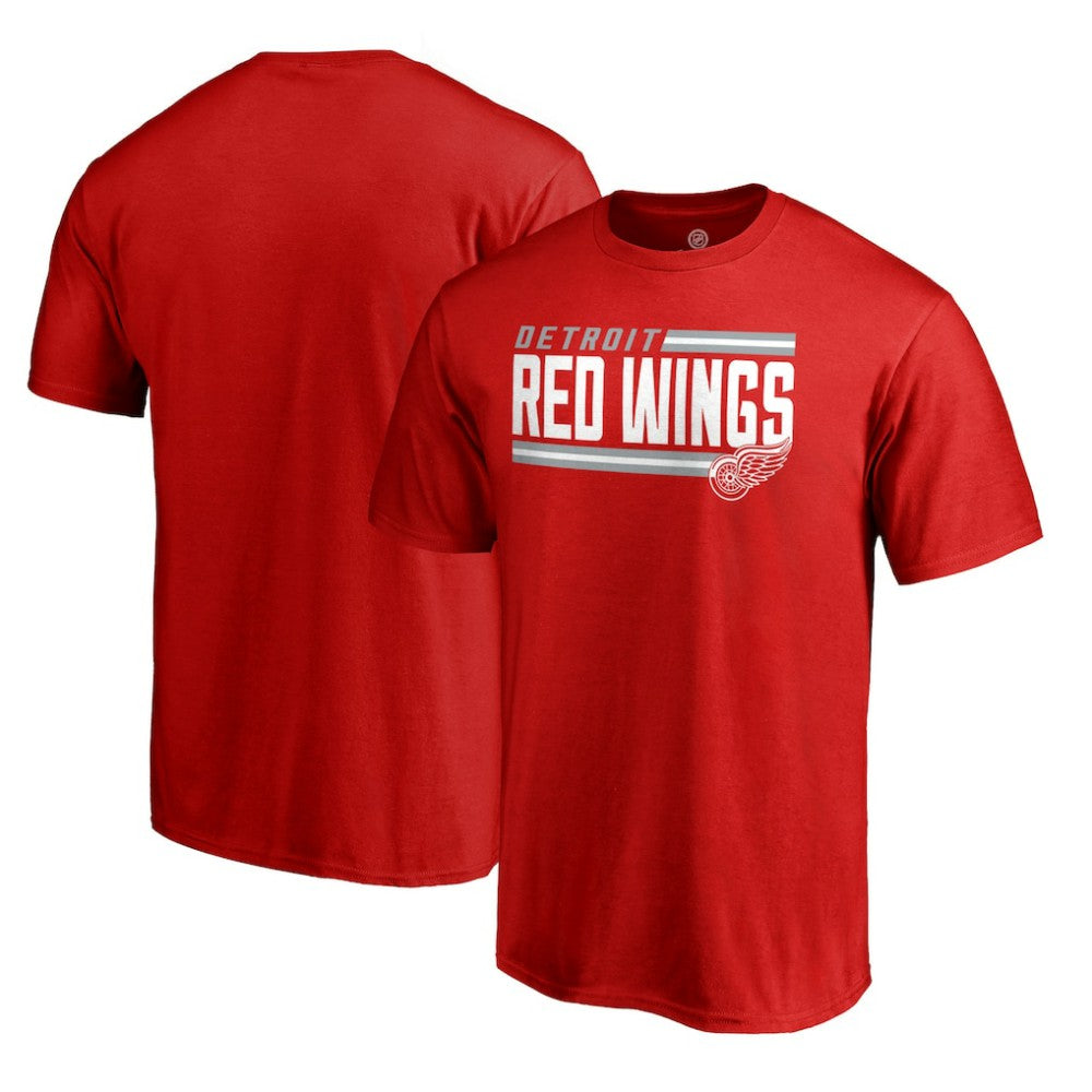 NHL Detroit Red Wings Iconic Collection On Side Stripe T-Shirt