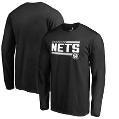 Brooklyn Nets Onside Stripe Long Sleeve T-Shirt
