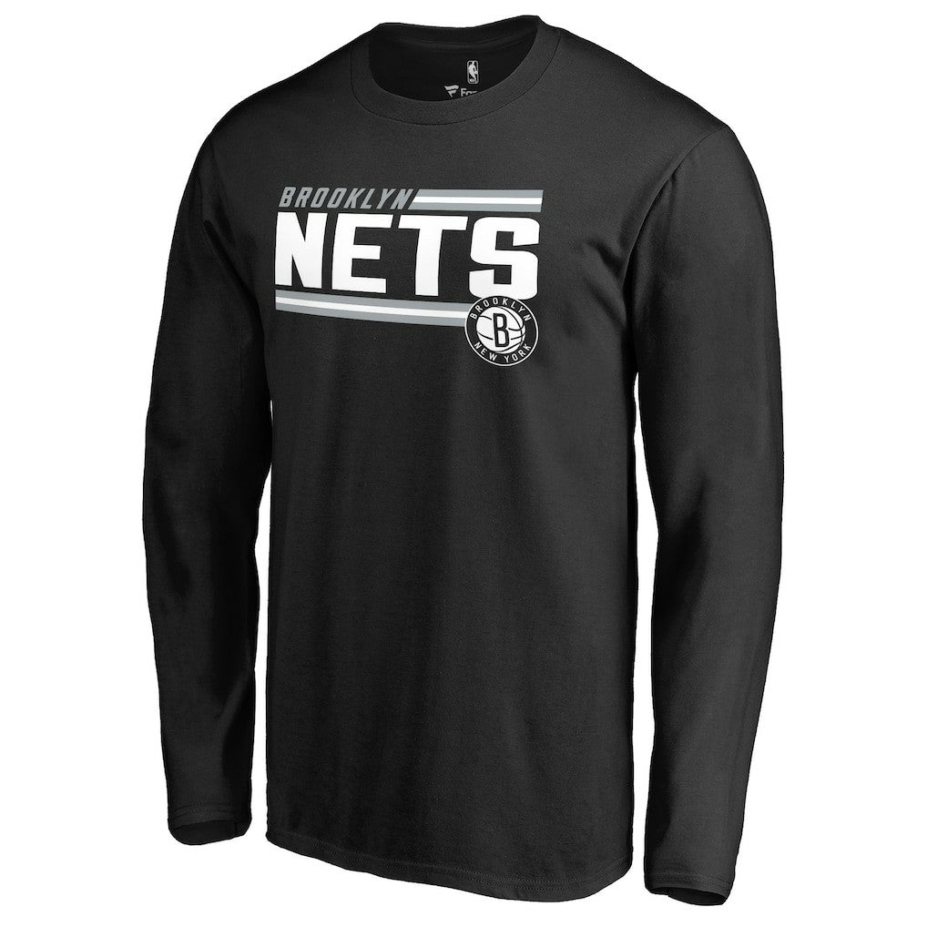 Brooklyn Nets Onside Stripe Long Sleeve T-Shirt