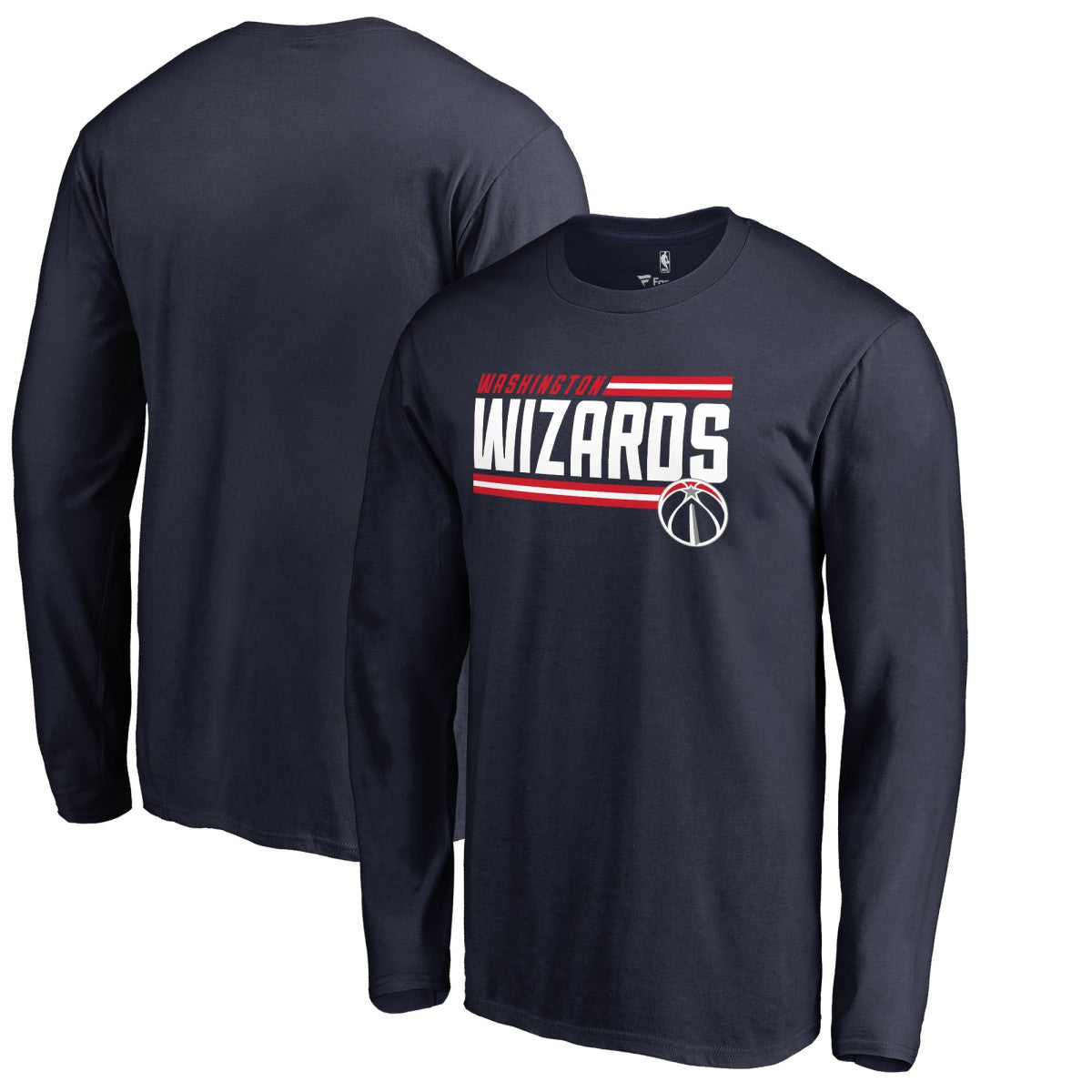 Washington Wizards Onside Stripe Long Sleeve T-Shirt