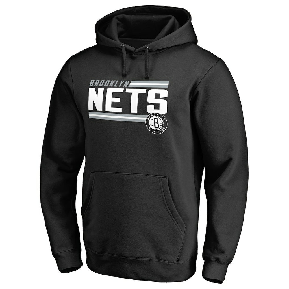 Brooklyn Nets Onside Stripe Pullover Hoodie