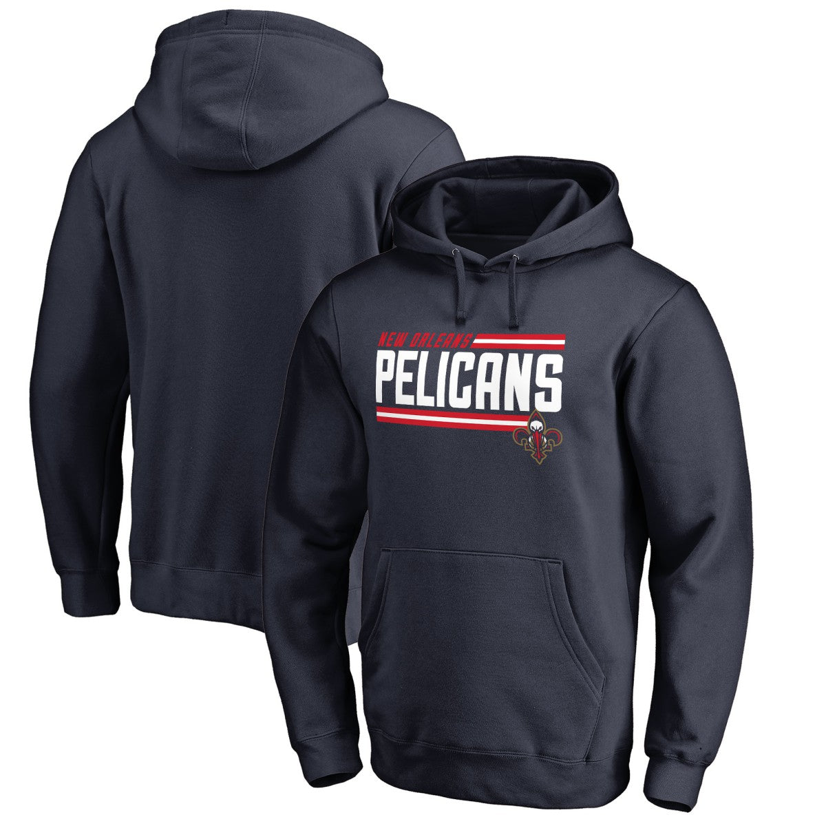 New Orleans Pelicans Onside Stripe Pullover Hoodie