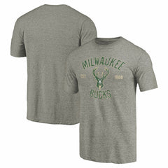 Milwaukee Bucks Team Heritage Tri-Blend T-Shirt
