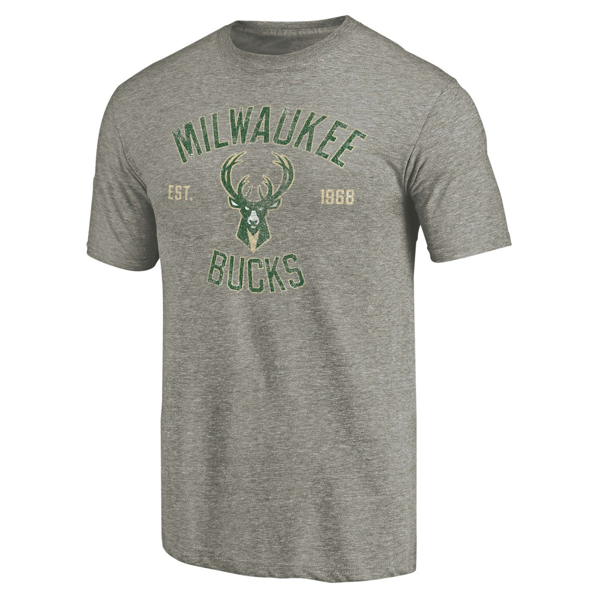 Milwaukee Bucks Team Heritage Tri-Blend T-Shirt