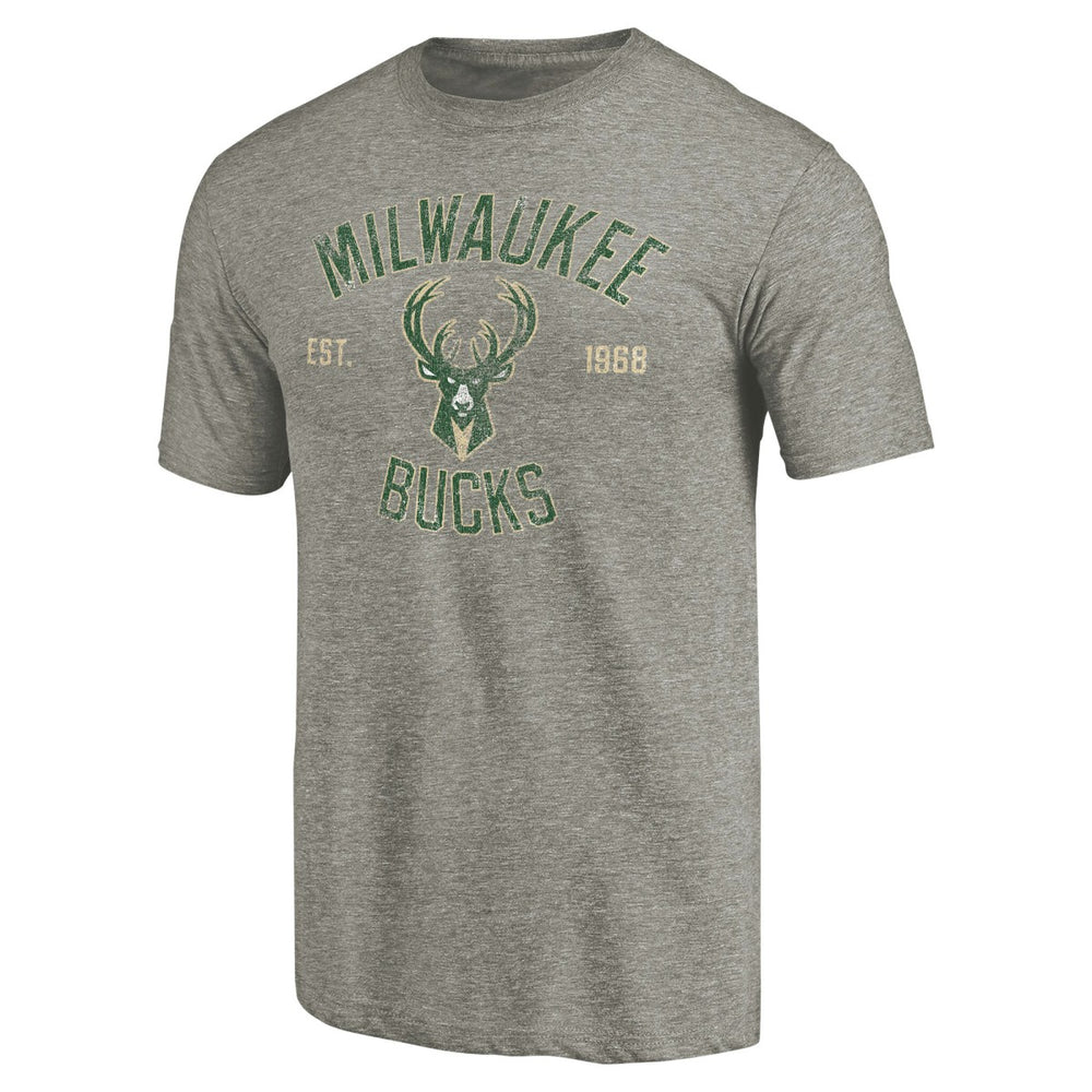 Milwaukee Bucks Team Heritage Tri-Blend T-Shirt