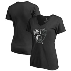 Brooklyn Nets Women's X-Ray Slim Fit V-Neck T-Shirt