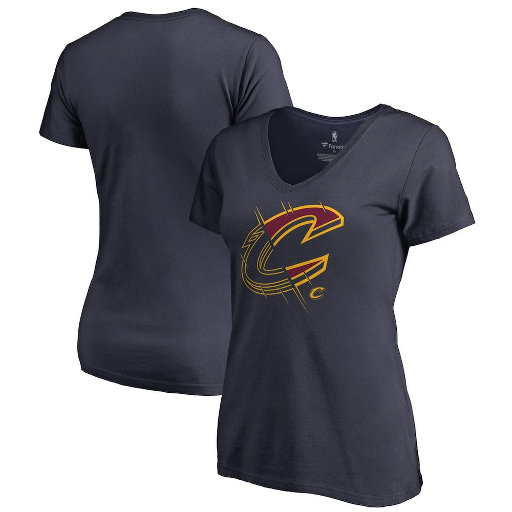 Cleveland Cavaliers Women's X-Ray Slim Fit V-Neck T-Shirt sale