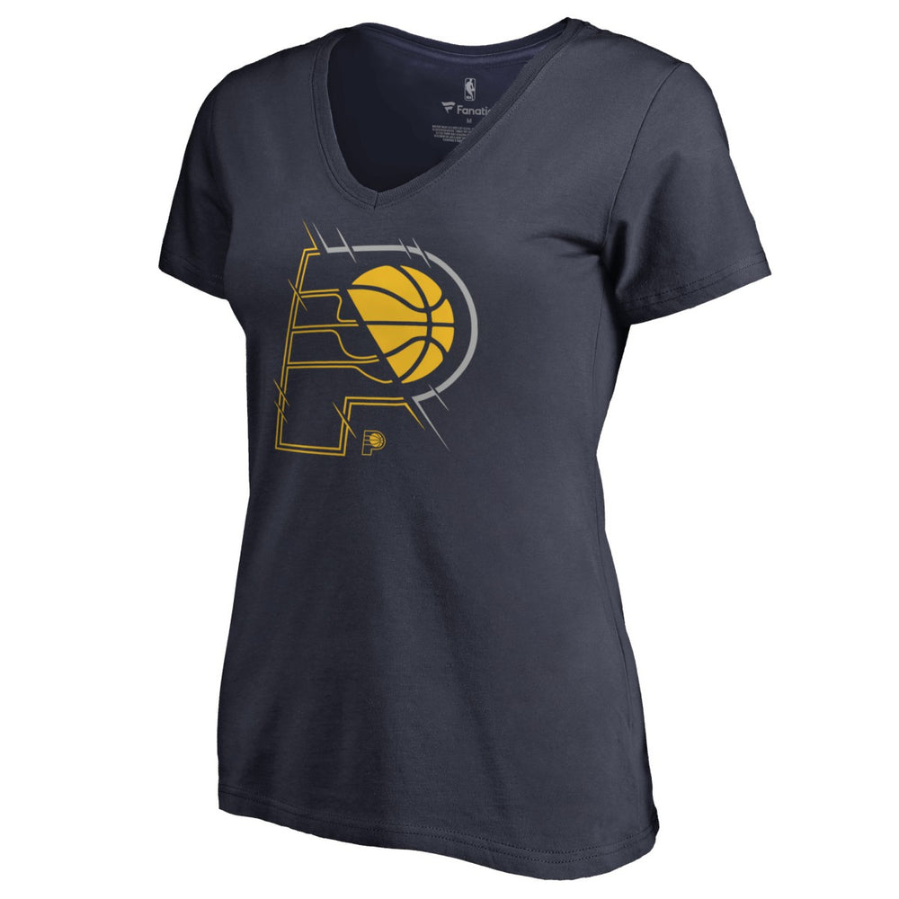 Indiana Pacers Women's X-Ray Slim Fit V-Neck T-Shirt