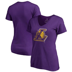 Los Angeles Lakers Women's X-Ray Slim Fit V-Neck T-Shirt