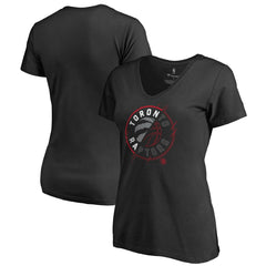 Toronto Raptors Women's X-Ray Slim Fit V-Neck T-Shirt