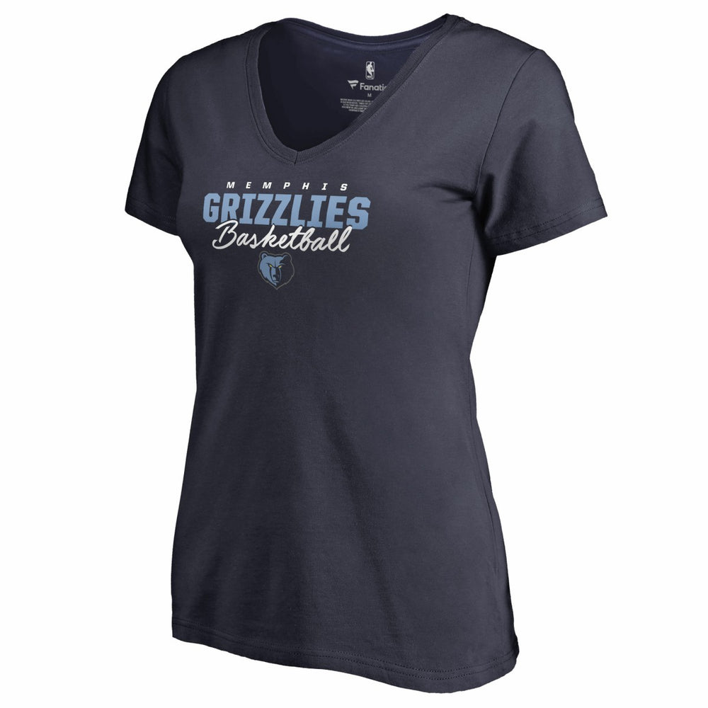 Memphis Grizzlies Women's Script Assist V-Neck T-Shirt