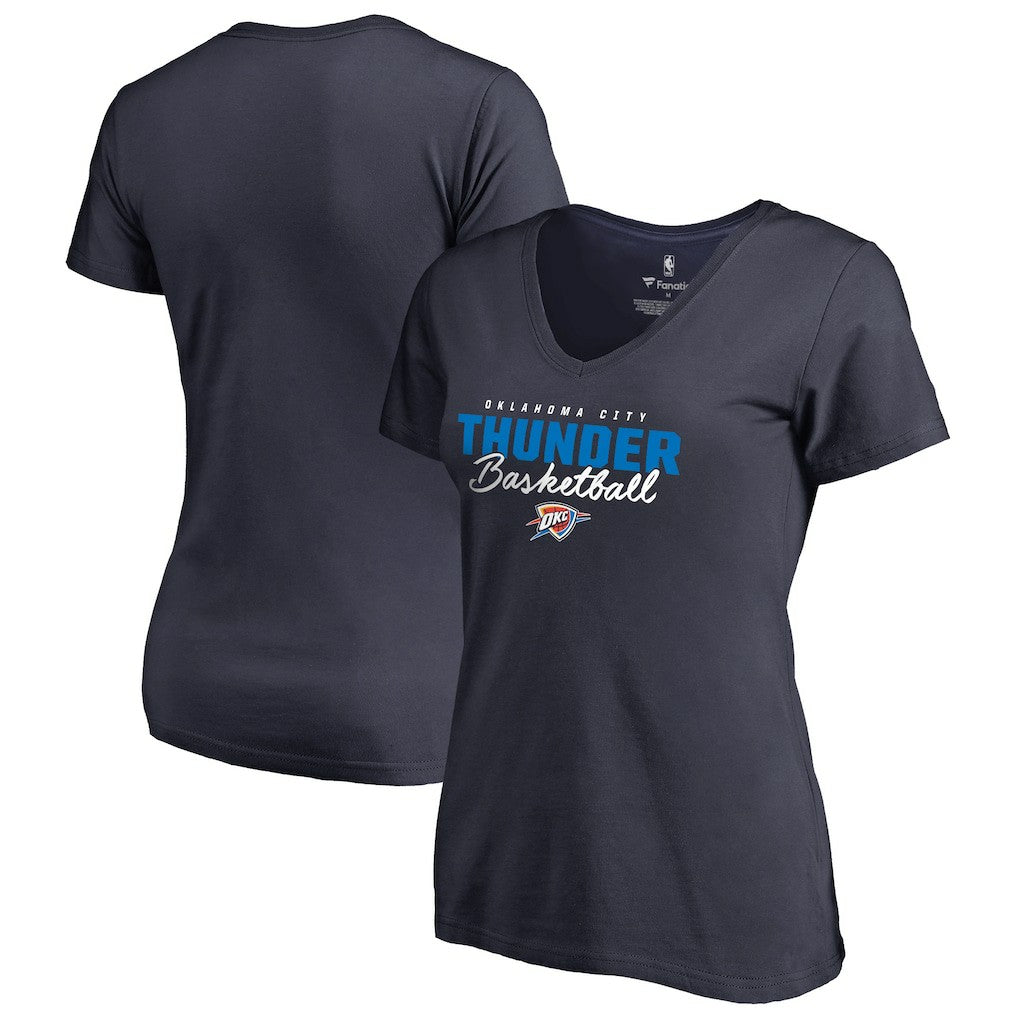 Oklahoma City Thunder Women's Script Assist V-Neck T-Shirt