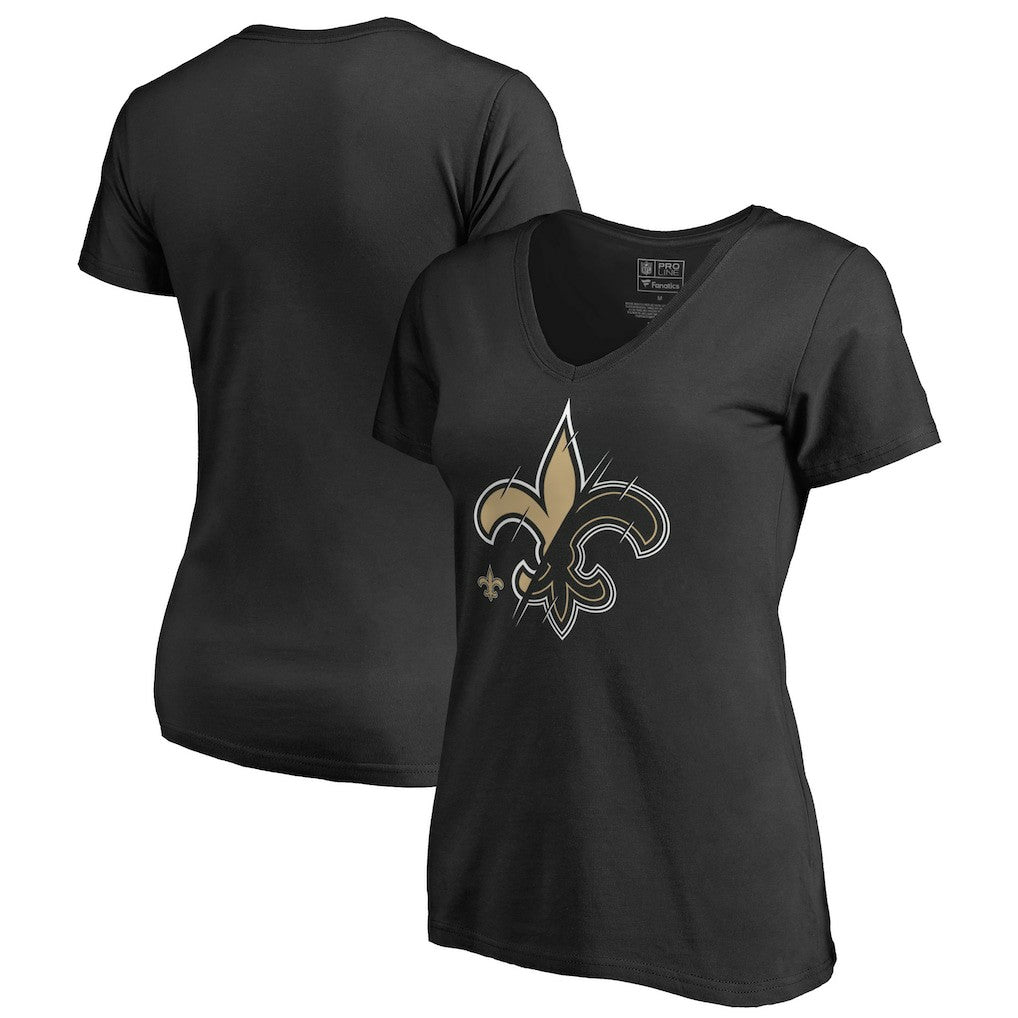 Women's X-Ray Slim Fit V-Neck T-Shirt - New Orleans Saints T-shirts