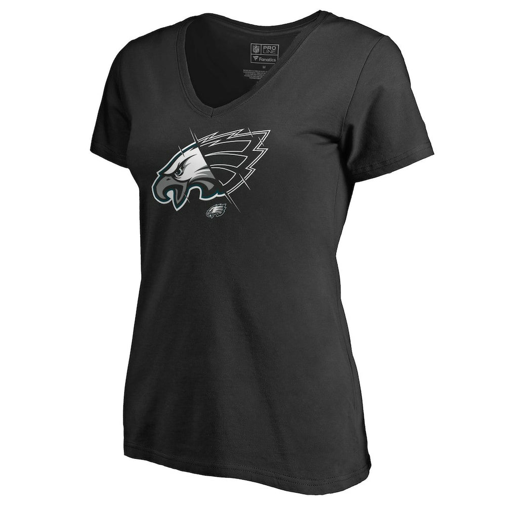 Women's X-Ray Slim Fit V-Neck T-Shirt - Philadelphia Eagles T-shirts