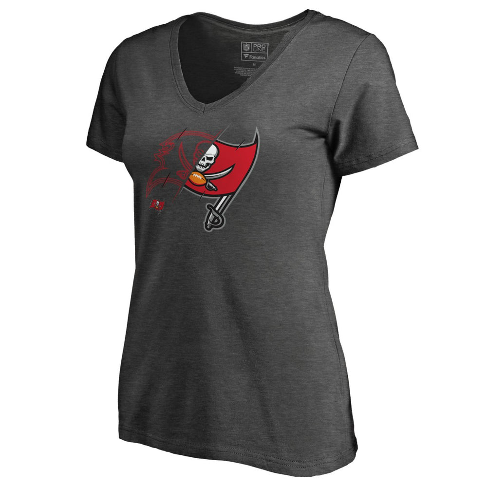 Women's X-Ray Slim Fit V-Neck T-Shirt - Tampa Bay Buccaneers T-shirts