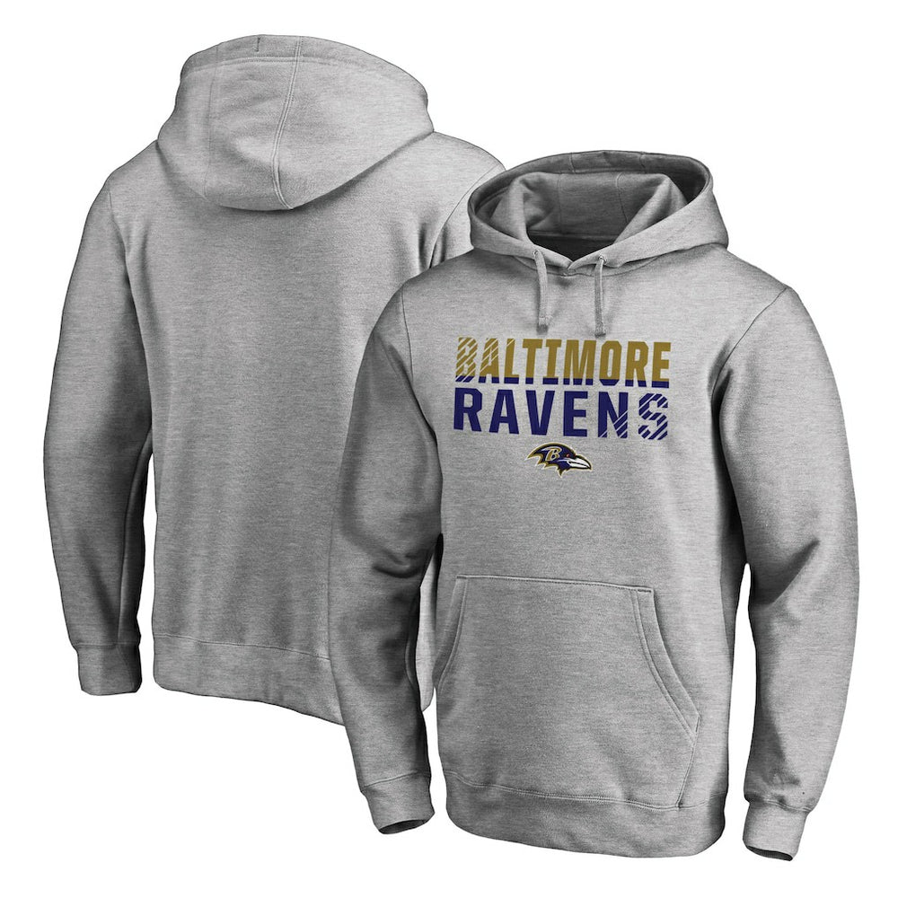 Iconic Collection Fade Out Pullover Hoodie - Baltimore Ravens Hoodies