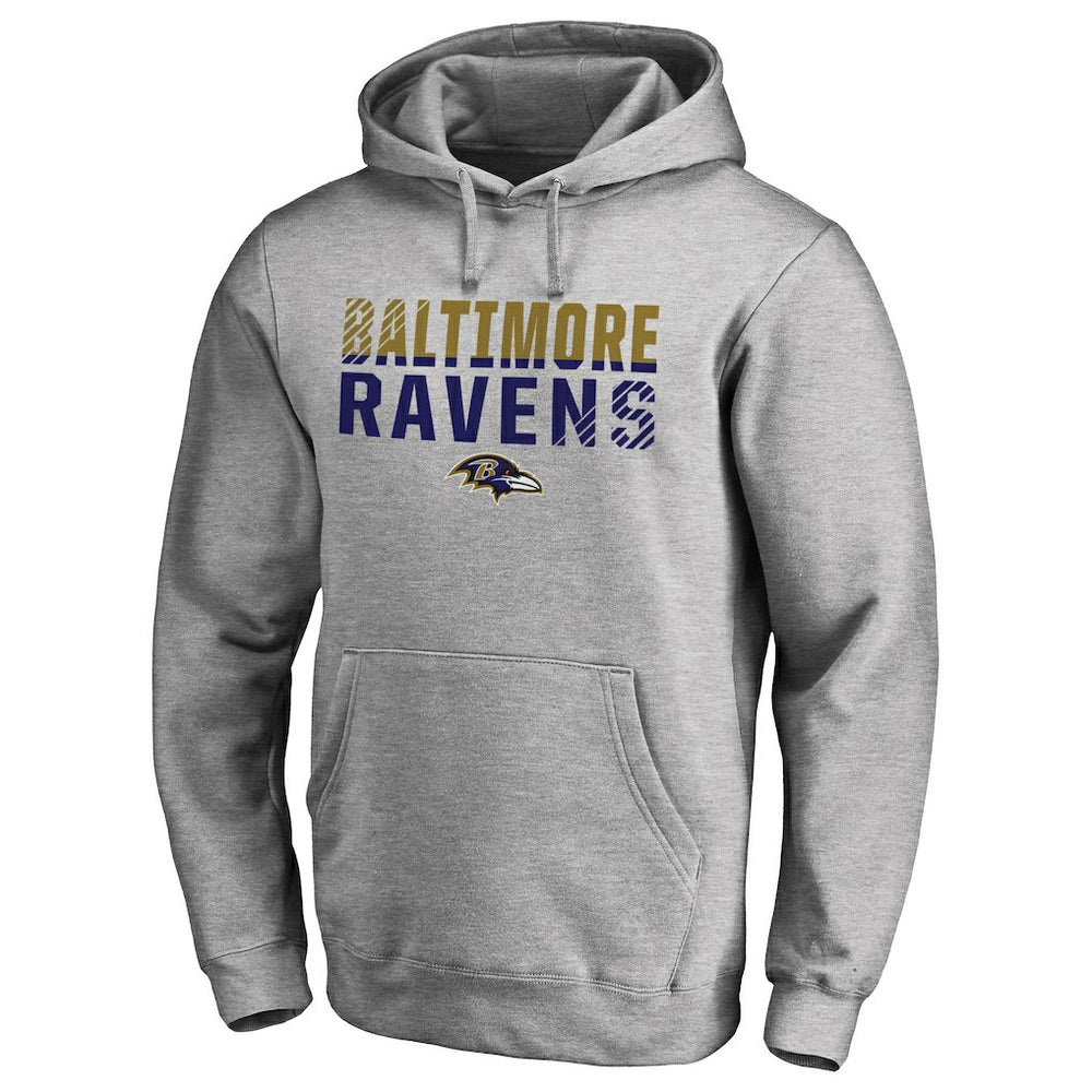 Iconic Collection Fade Out Pullover Hoodie - Baltimore Ravens Hoodies
