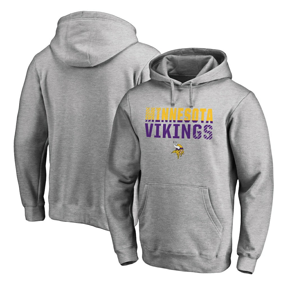 Iconic Collection Fade Out Pullover Hoodie - Minnesota Vikings Hoodies
