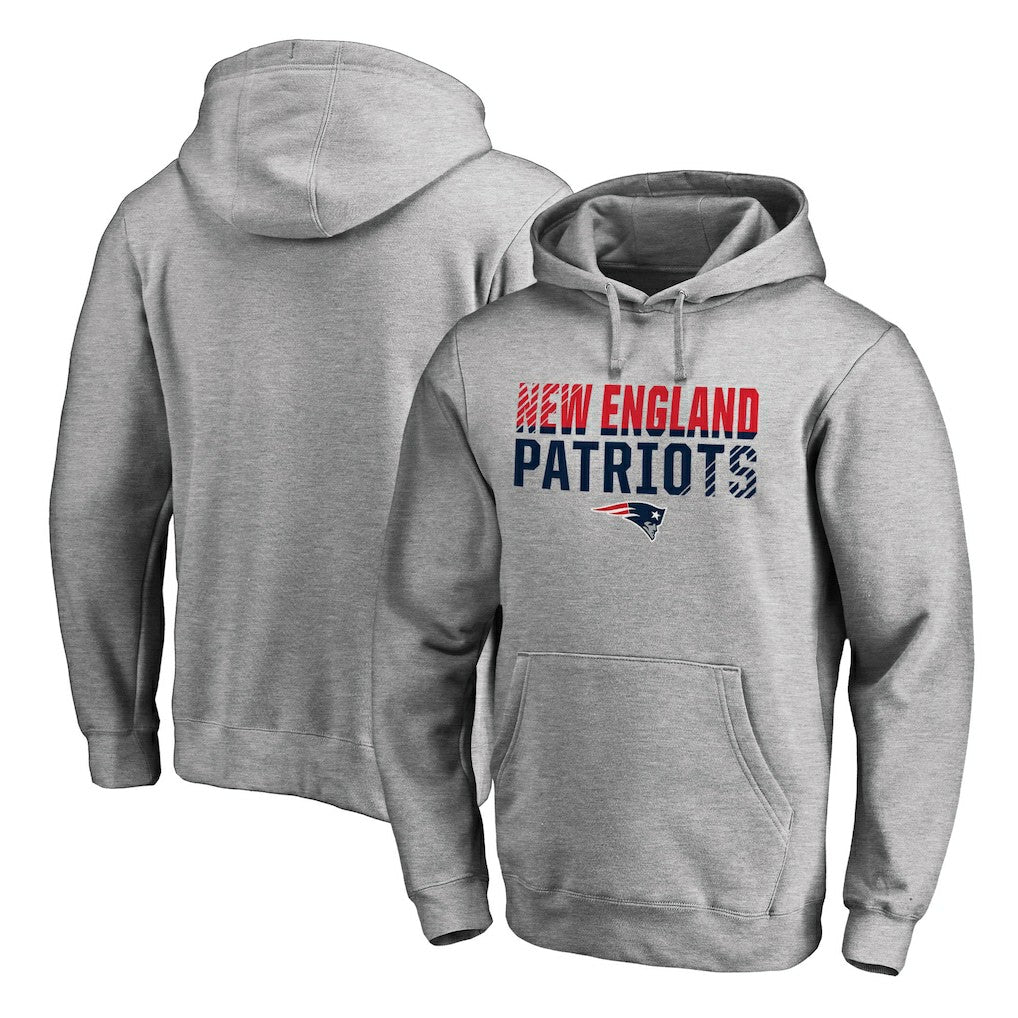 Iconic Collection Fade Out Pullover Hoodie - New England Patriots Hoodies