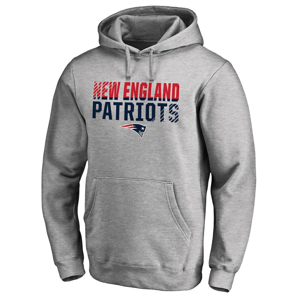 Iconic Collection Fade Out Pullover Hoodie - New England Patriots Hoodies