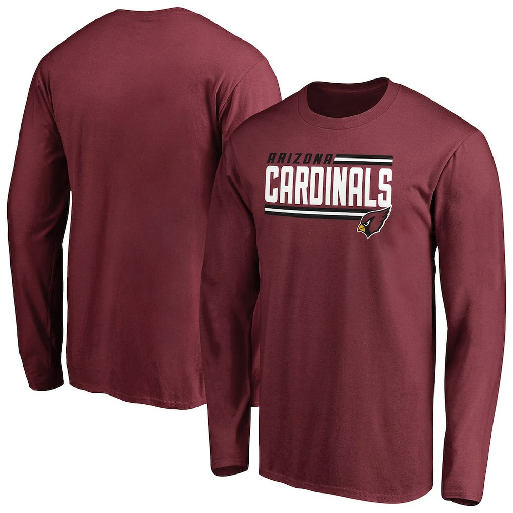 Iconic Collection On Side Stripe Long Sleeve T-Shirt - Arizona Cardinals T-shirts