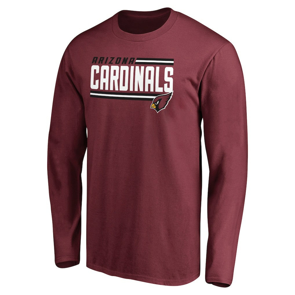 Iconic Collection On Side Stripe Long Sleeve T-Shirt - Arizona Cardinals T-shirts