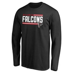 Iconic Collection On Side Stripe Long Sleeve T-Shirt - Atlanta Falcons T-shirts
