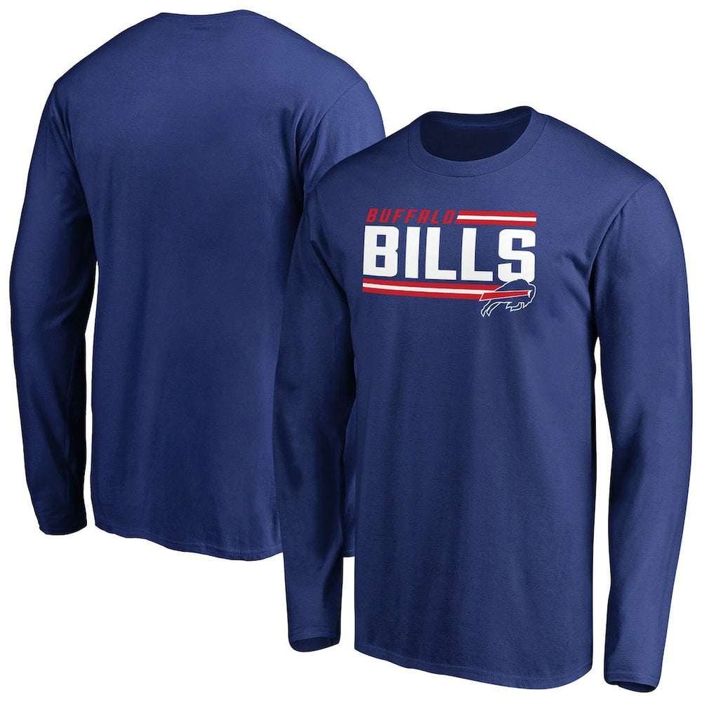 Iconic Collection On Side Stripe Long Sleeve T-Shirt - Buffalo Bills T-shirts