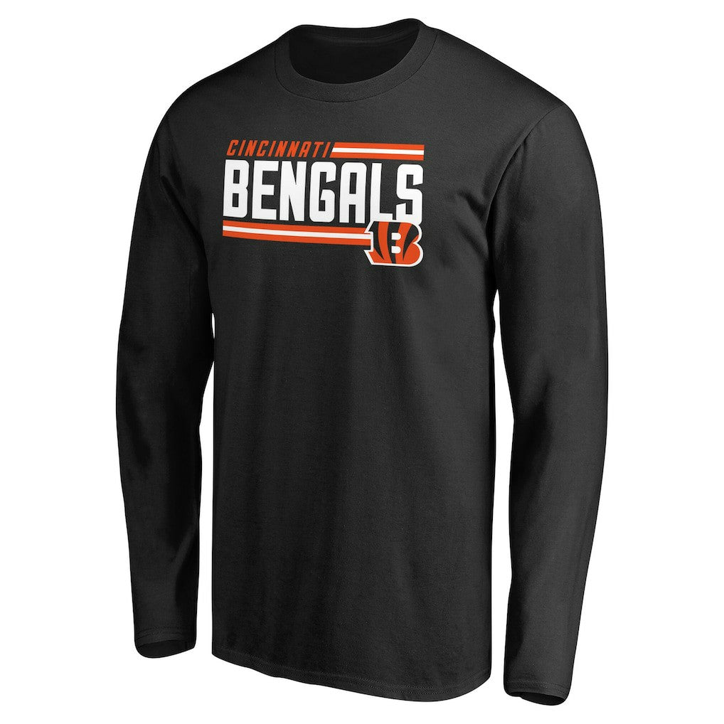 Iconic Collection On Side Stripe Long Sleeve T-Shirt - Cincinnati Bengals T-shirts