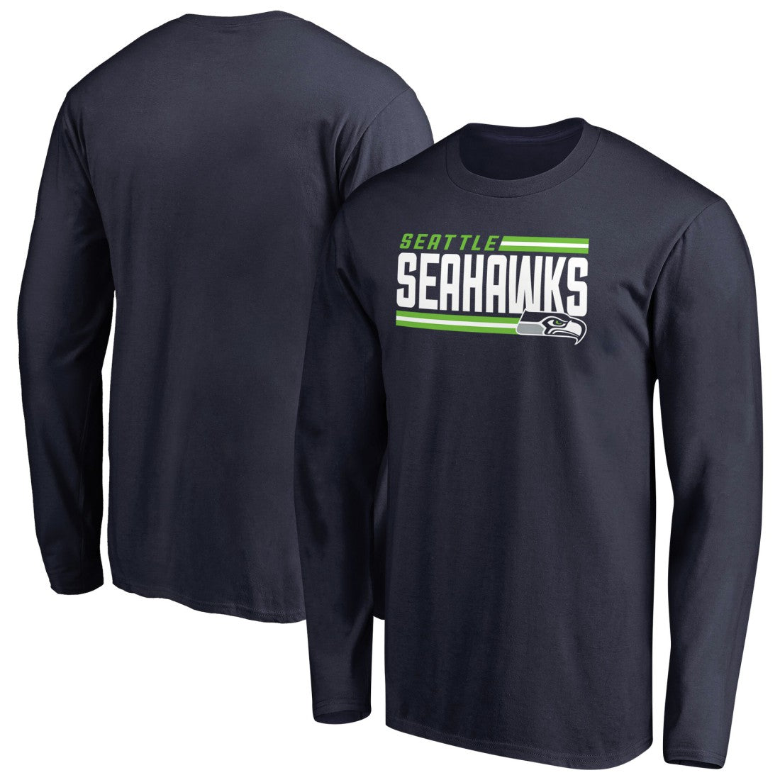 Iconic Collection On Side Stripe Long Sleeve T-Shirt - Seattle Seahawks T-shirts
