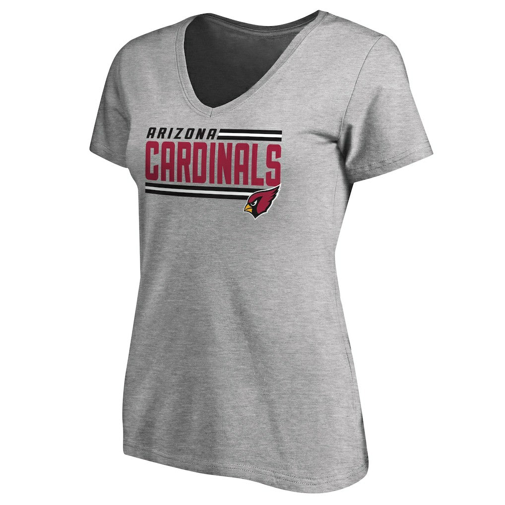 Women's Iconic Collection On Side Stripe V-Neck T-Shirt - Arizona Cardinals T-shirts