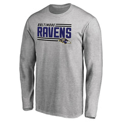 Iconic Collection On Side Stripe Long Sleeve T-Shirt - Baltimore Ravens T-shirts