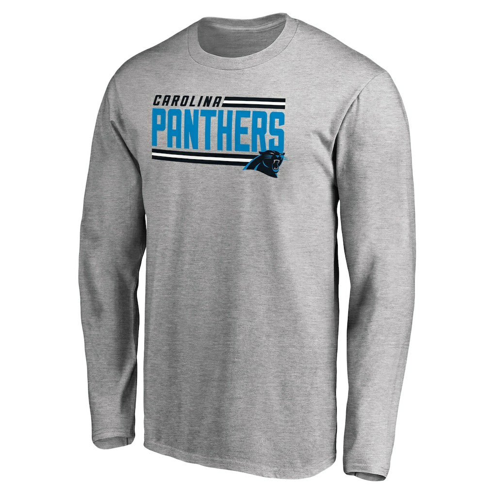 Iconic Collection On Side Stripe Long Sleeve T-Shirt - Carolina Panthers T-shirts