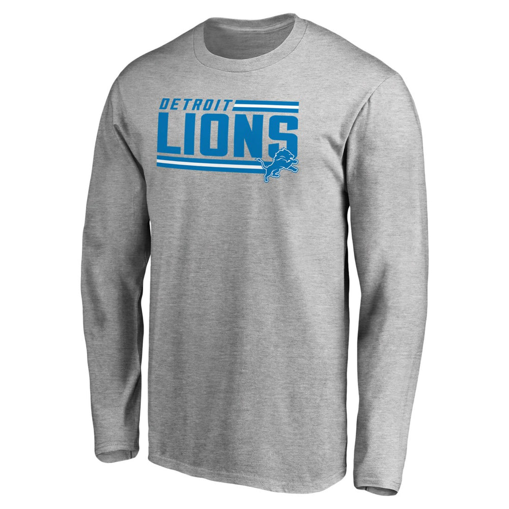 Iconic Collection On Side Stripe Long Sleeve T-Shirt - Detroit Lions T-shirts