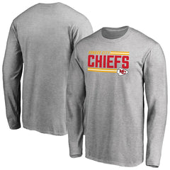 Iconic Collection On Side Stripe Long Sleeve T-Shirt - Kansas City Chiefs T-shirts