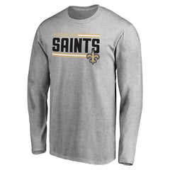 Iconic Collection On Side Stripe Long Sleeve T-Shirt - New Orleans Saints T-shirts