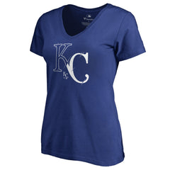 Royal Kansas City Royals Women's X-Ray V-Neck T-Shirt