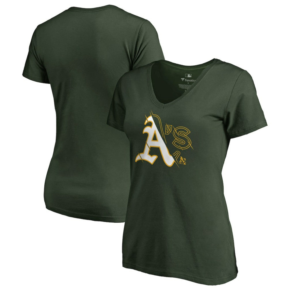 Green Athletics Women's X-Ray V-Neck T-Shirt