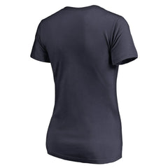 Navy Seattle Mariners Women's X-Ray V-Neck T-Shirt