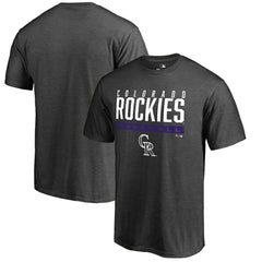 Ash Colorado Rockies Win Stripe T-Shirt
