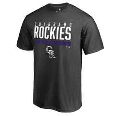 Ash Colorado Rockies Win Stripe T-Shirt