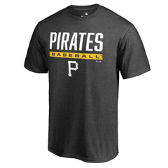 Ash Pittsburgh Pirates Win Stripe T-Shirt