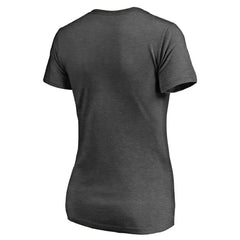 Ash Houston Astros Women's Win Stripe V-Neck T-Shirt