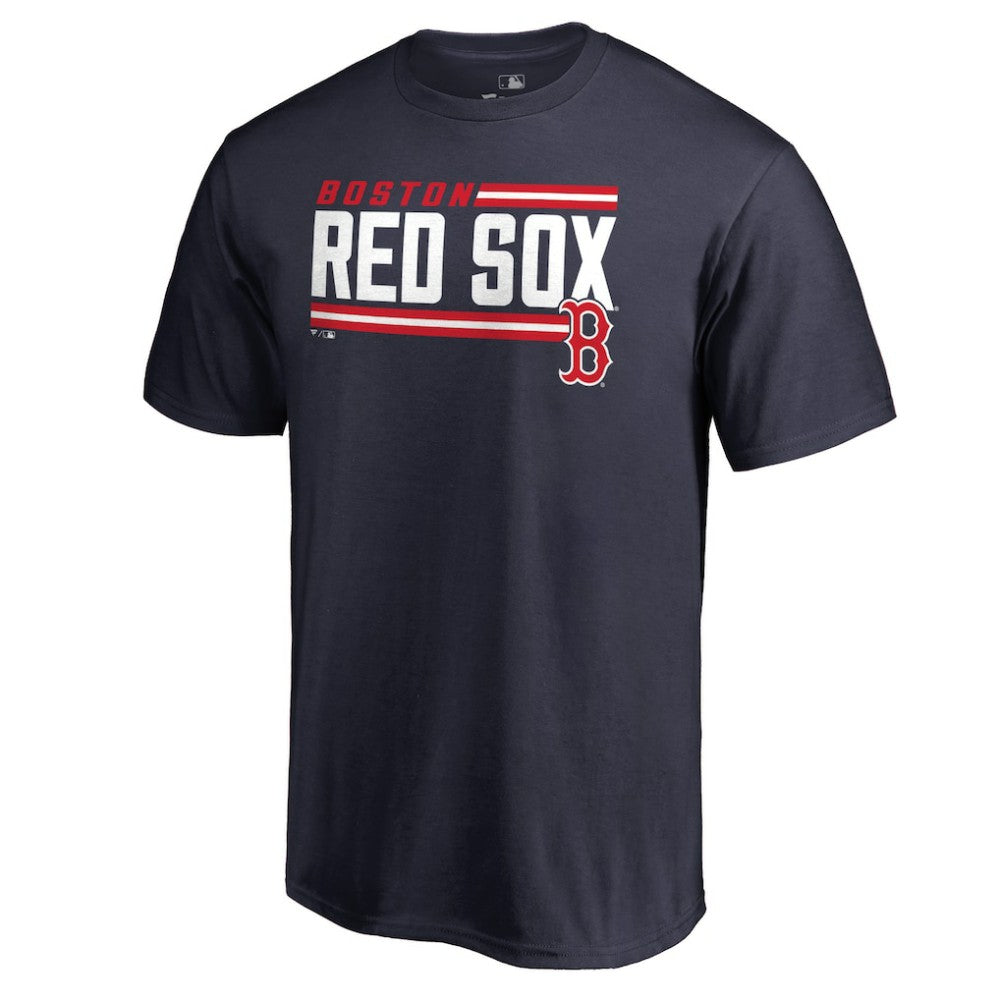 Navy Boston Red Sox Onside Stripe T-Shirt