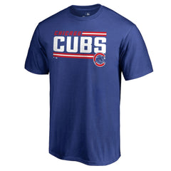 Royal Chicago Cubs Onside Stripe T-Shirt